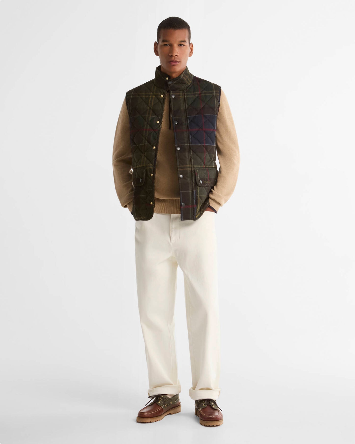 BARBOUR LOWERDALE GILET TARTAN