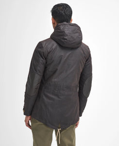 BARBOUR GAME PARKA OLIVE WAX