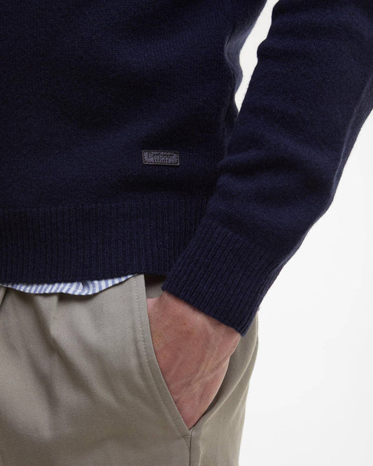 BARBOUR ESSENTIAL PATCH NAVY - CINQUANTOTTO PESARO | Negozio di abbigliamento