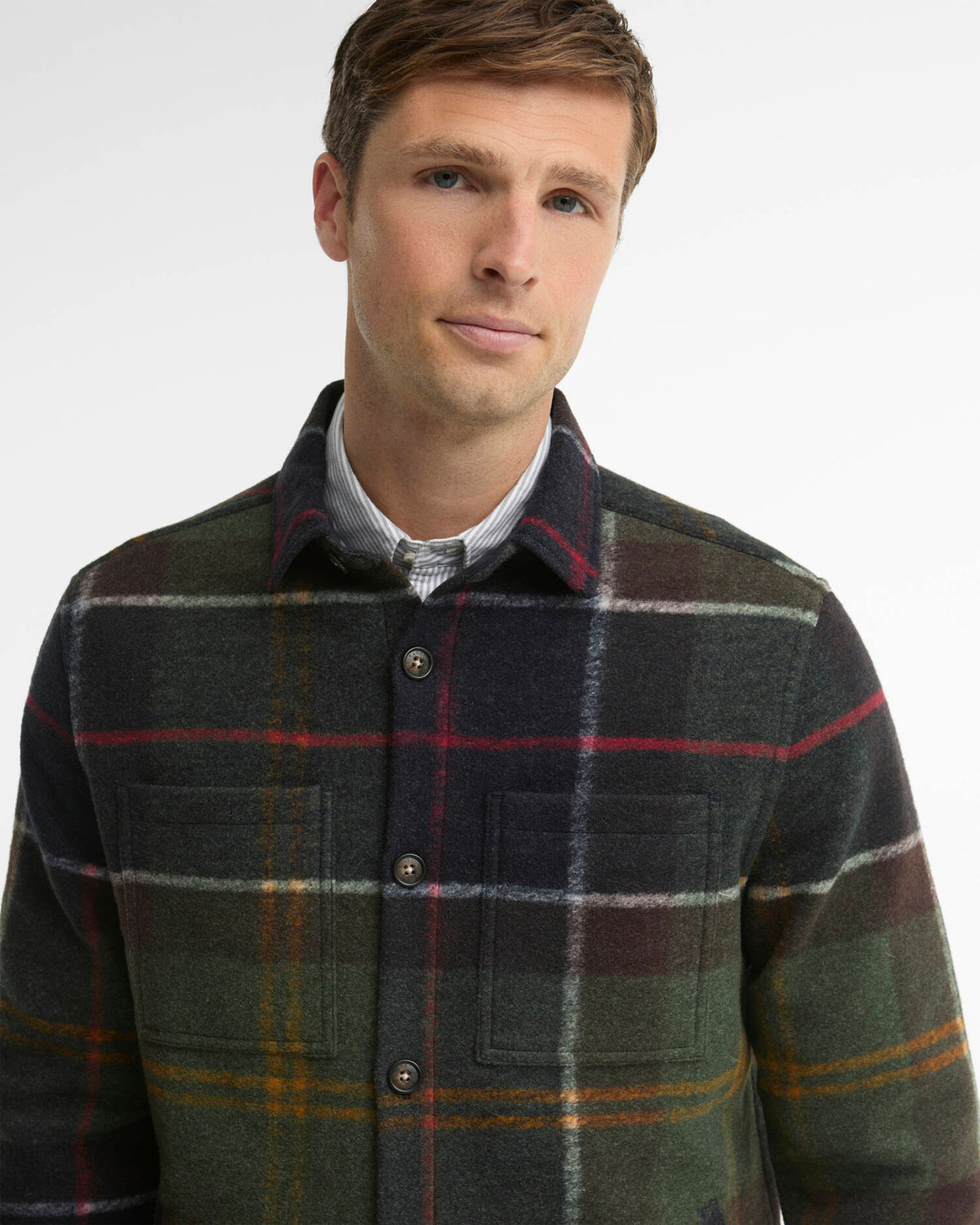 BARBOUR WOODALANE OVERSHIRT CLASSIC TARTAN