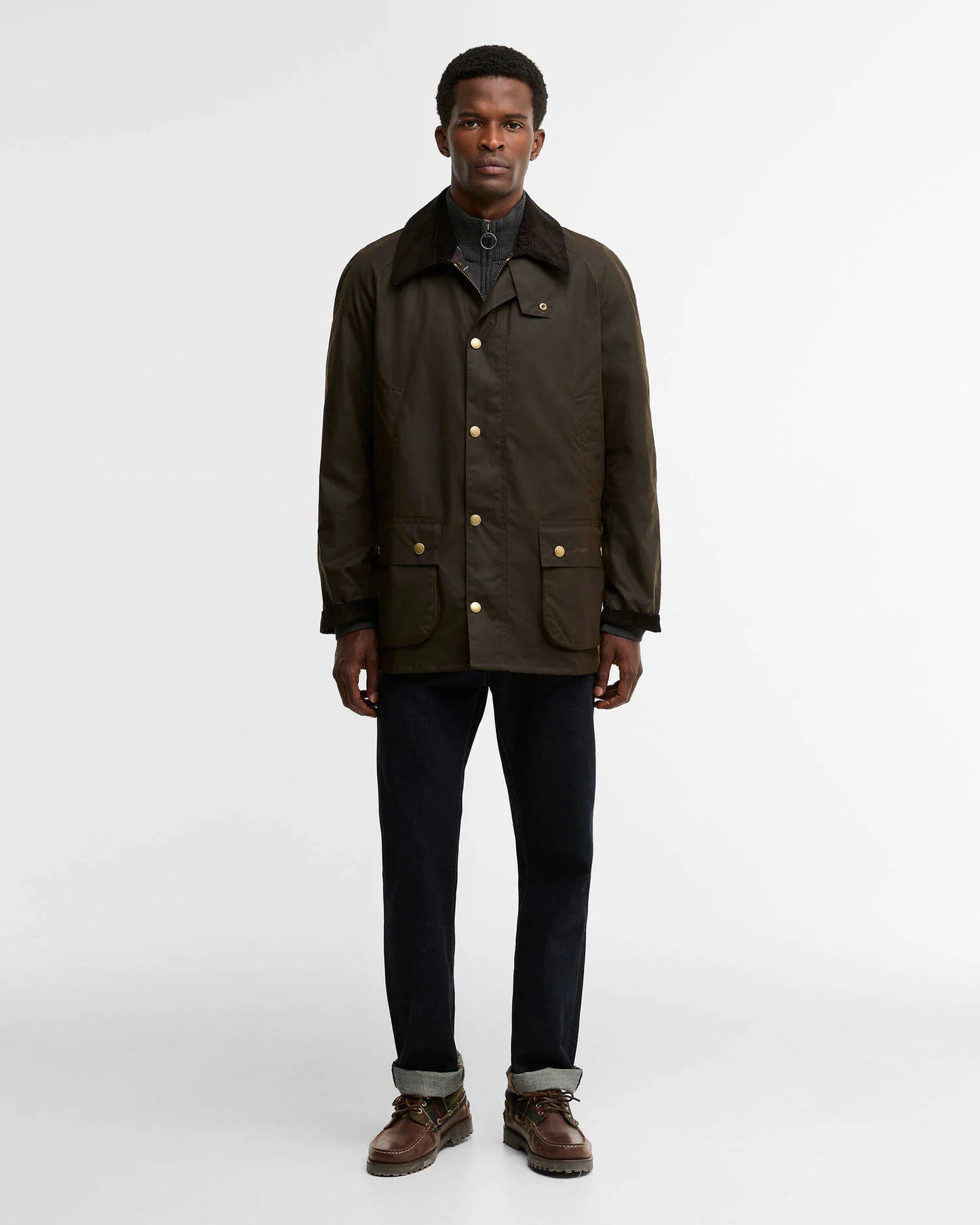 BARBOUR ASHBY OLIVE WAXED