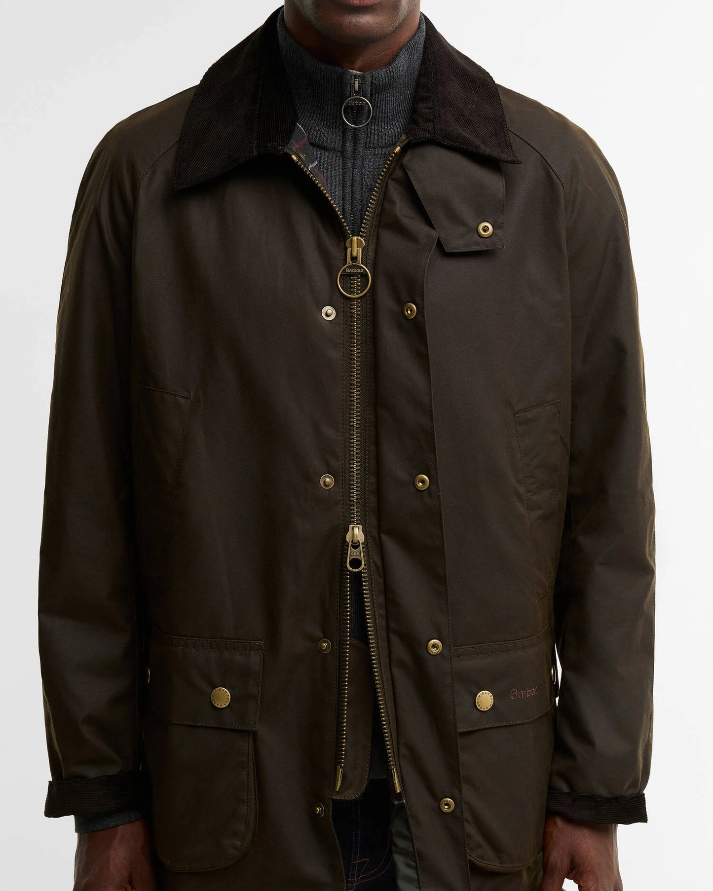 BARBOUR ASHBY OLIVE WAXED