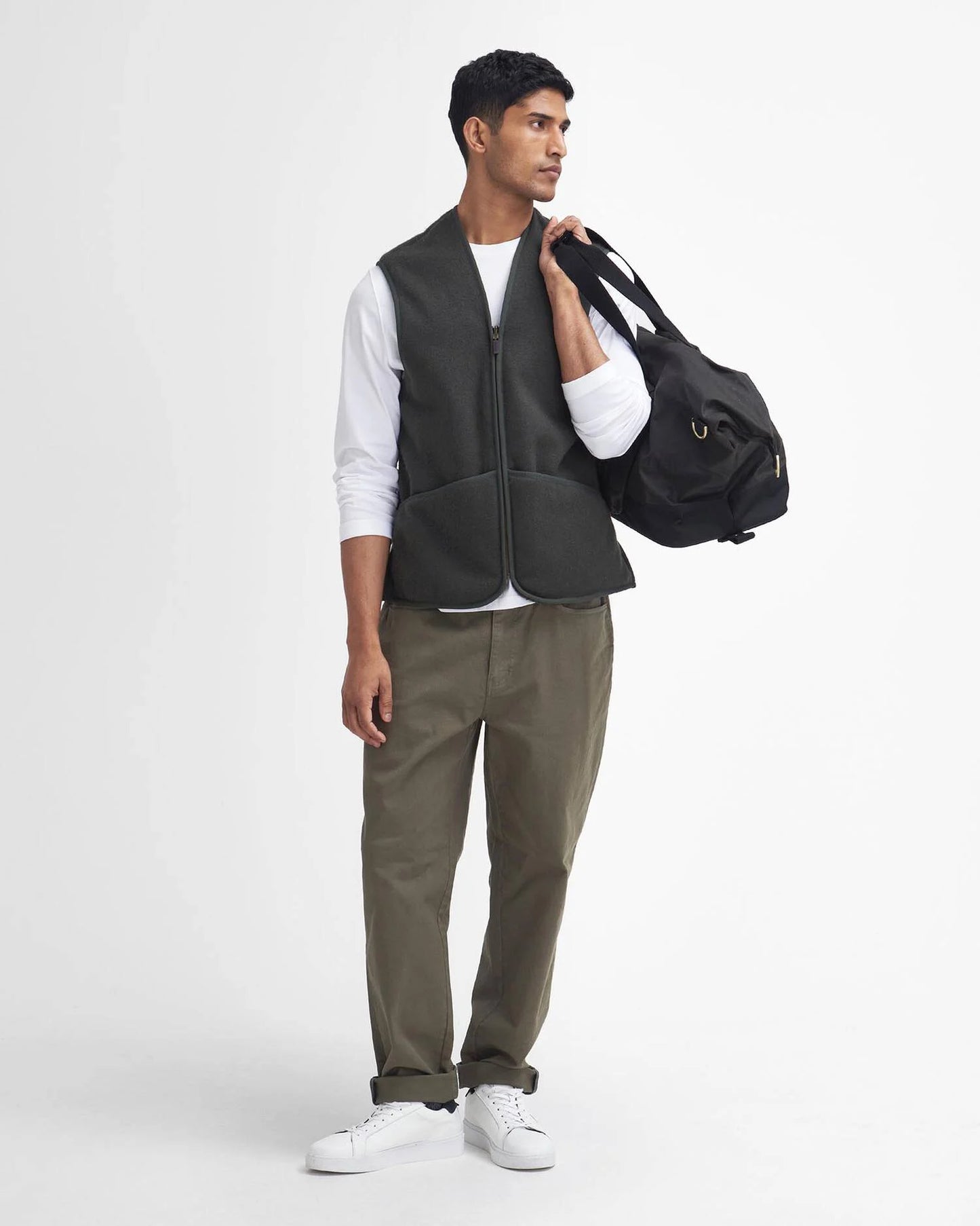 BARBOUR GILET PILE SAGE