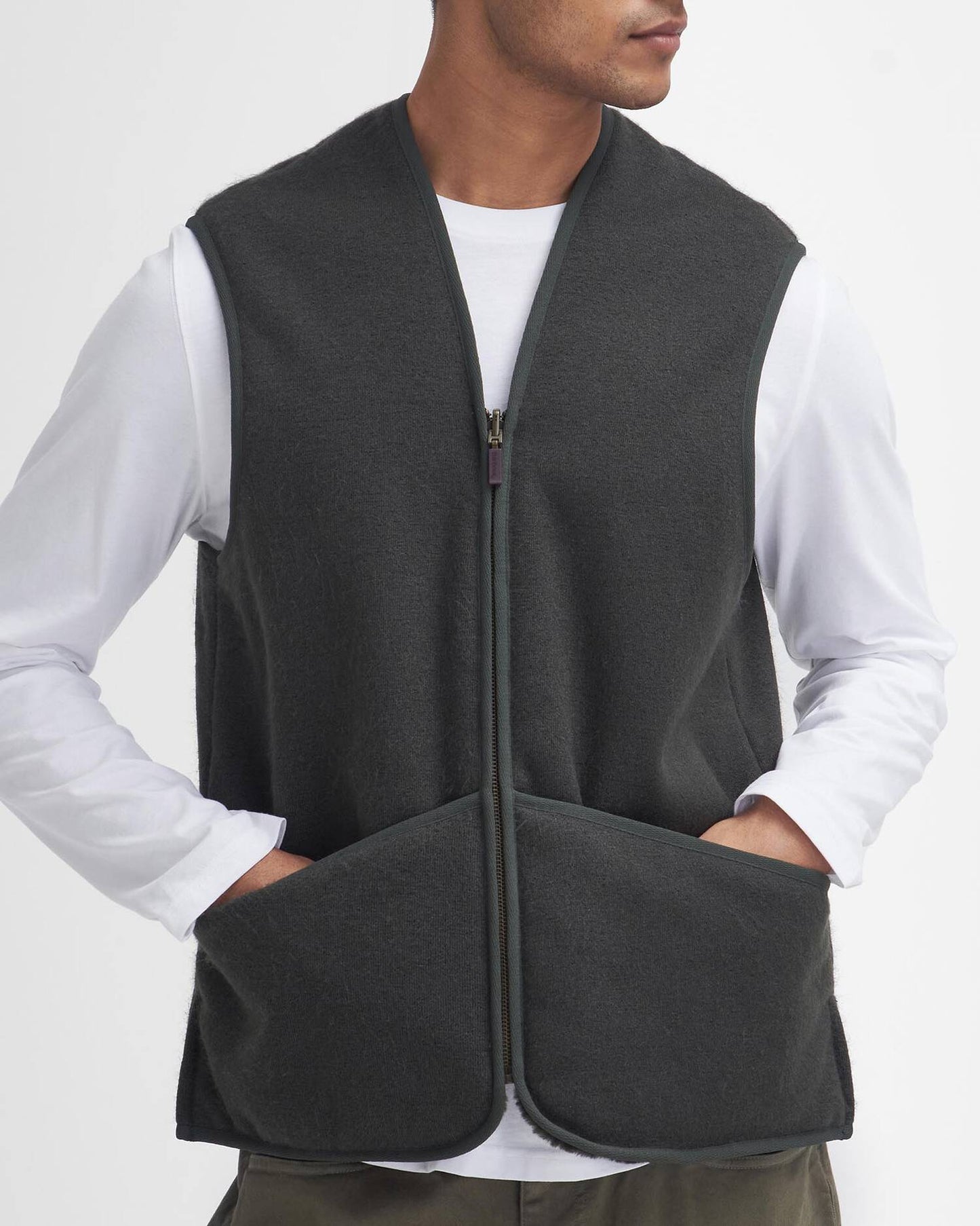BARBOUR GILET PILE SAGE