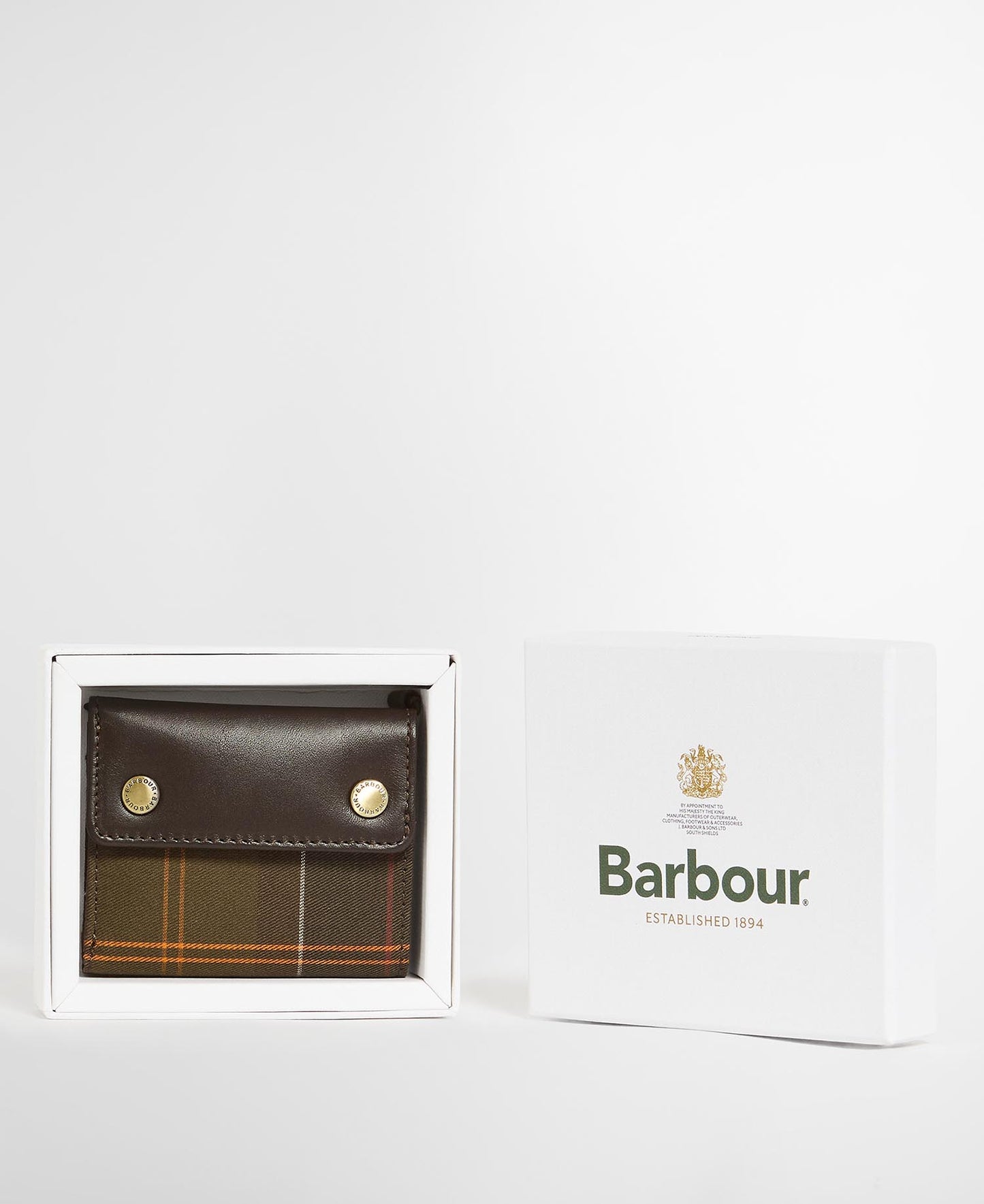 BARBOUR BENSLIE PORTAFOGLIO IN PELLE TARTAN