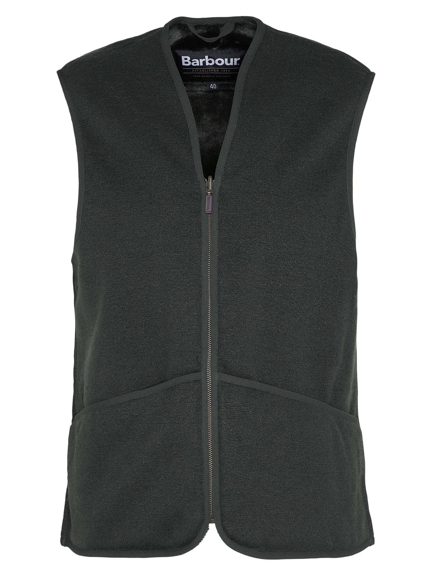 BARBOUR WARM PILE WAISTCOAT ZIP GILET