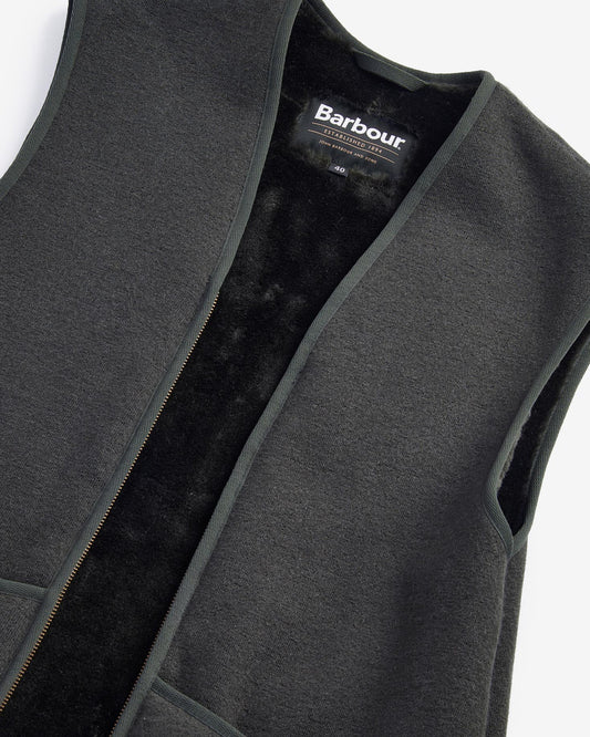 BARBOUR WARM PILE WAISTCOAT ZIP GILET