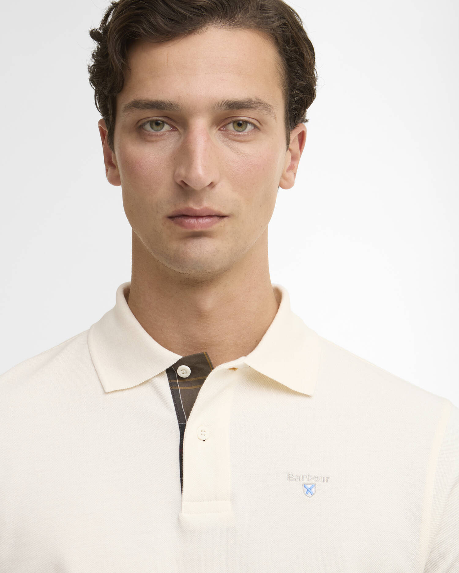 BARBOUR POLO WHISPER WHITE - CINQUANTOTTO PESARO | Negozio di abbigliamento