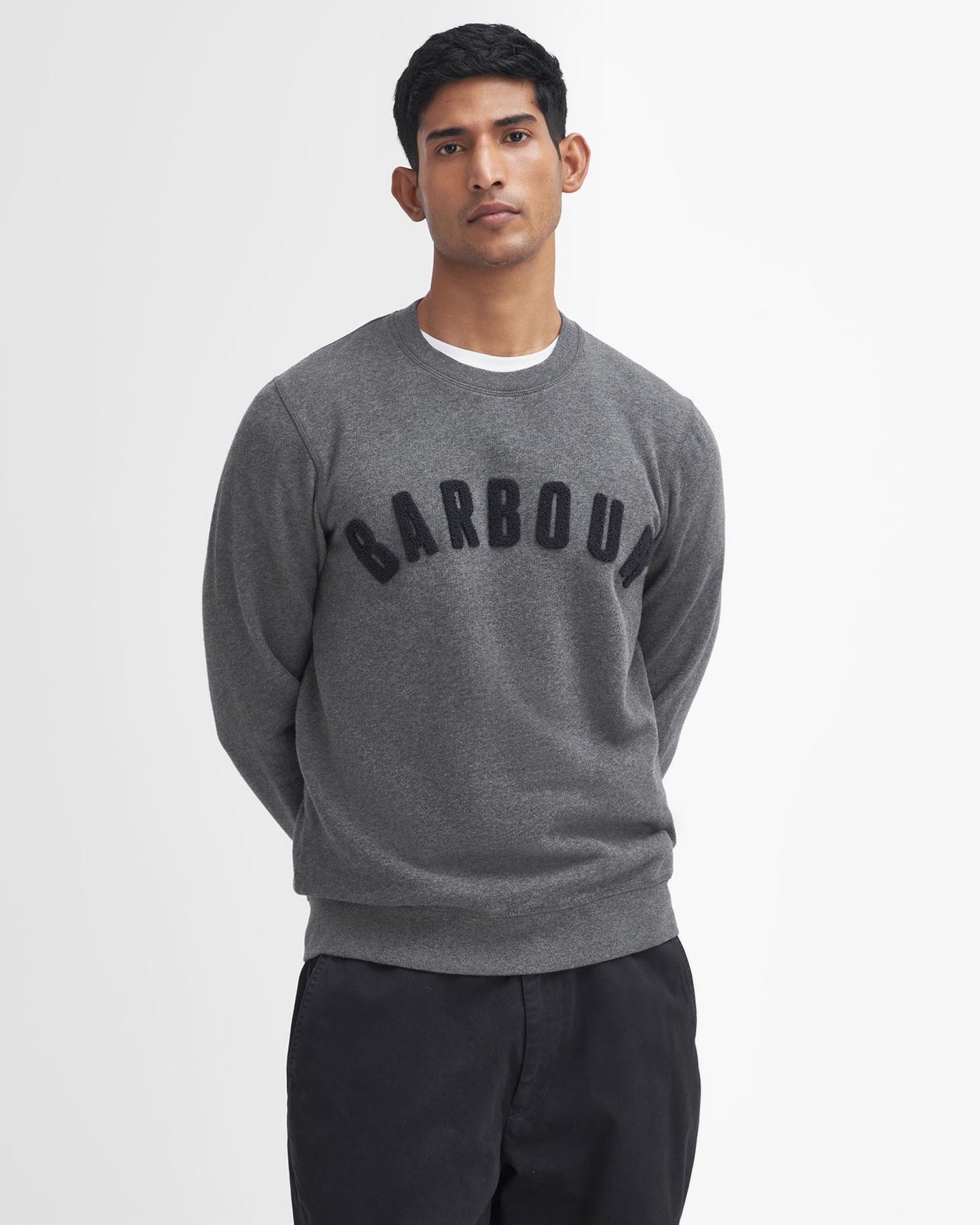 BARBOUR ESSENTIAL PREP LOGO CREW