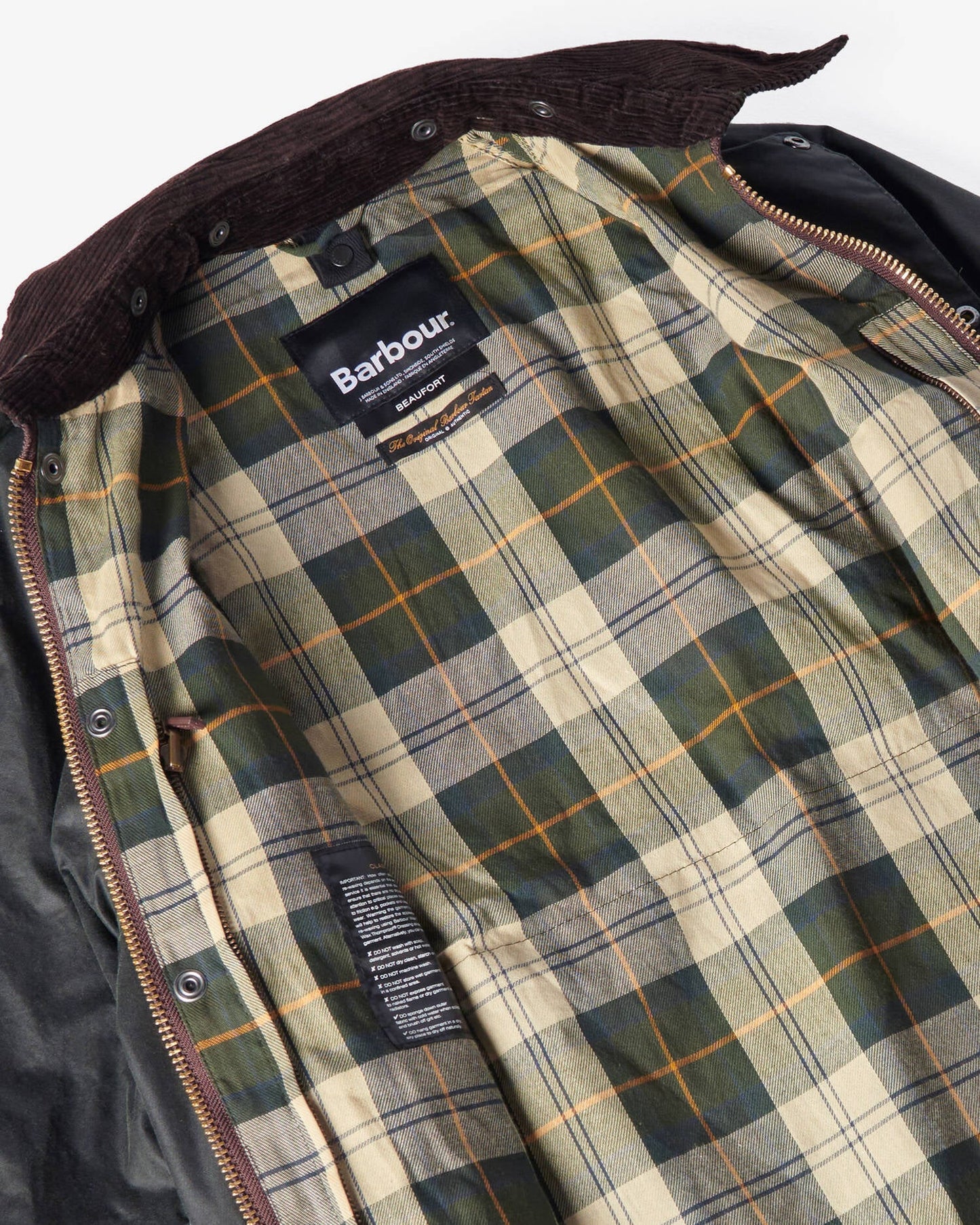 BARBOUR BEAUFORT SAGE WAXED