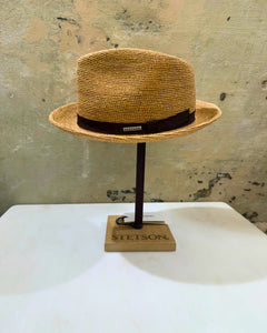 STETSON FEDORA RAFFIA CROCHET NATURAL