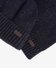 Carica l&#39;immagine nel visualizzatore di Gallery, BARBOUR BAULETTO CARLTON FLECK BEANIE NAVY
