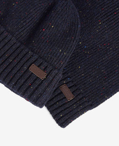 BARBOUR BAULETTO CARLTON FLECK BEANIE NAVY