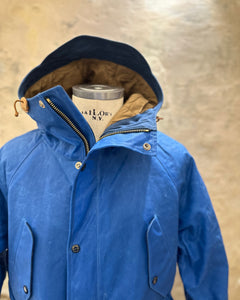 MANIFATTURA CECCARELLI FISHERMAN PARKA MID BLUE WAXED