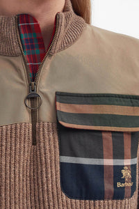 BARBOUR X BARACUTA MILLER HALF ZIP TAN