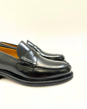 Carica l&#39;immagine nel visualizzatore di Gallery, BERWICK PENNY LOAFER SPAZZOLATO NERO
