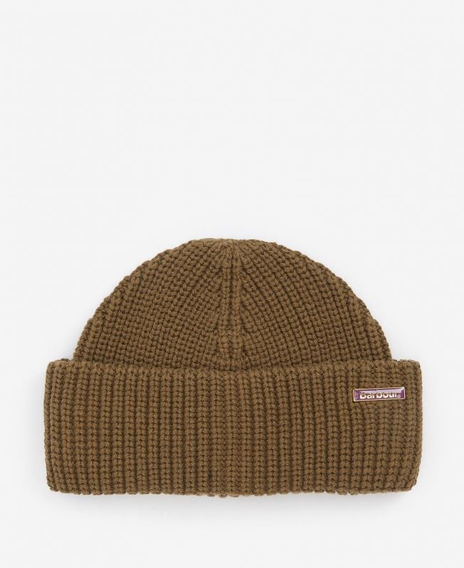 BARBOUR MOSELY BEANIE HATR LIGHT SAGE