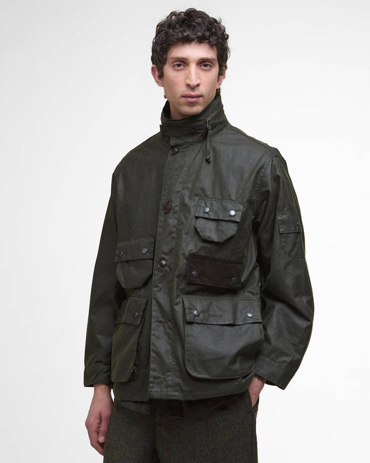 BARBOUR EDITOR WAX ARCHIVE OLIVE