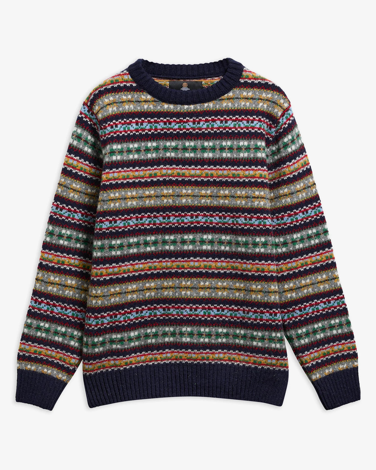 BARBOUR MAGLIONE FAIR ISLE NAVY