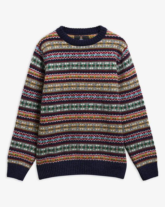 BARBOUR MAGLIONE FAIR ISLE NAVY - CINQUANTOTTO PESARO | Negozio di abbigliamento