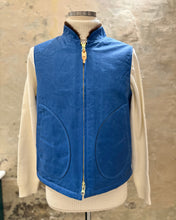 Carica l&#39;immagine nel visualizzatore di Gallery, MANIFATTURA CECCARELLI MOUNTAIN VEST MID BLUE WAXED
