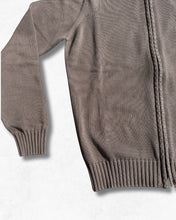 Carica l&#39;immagine nel visualizzatore di Gallery, CINQUANTOTTO CARDIGAN FULL ZIP TABACCO
