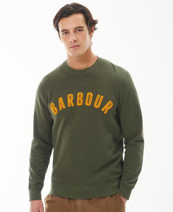 BARBOUR PREP LOGO FELPA OLIVE