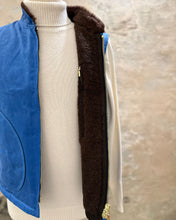 Carica l&#39;immagine nel visualizzatore di Gallery, MANIFATTURA CECCARELLI MOUNTAIN VEST MID BLUE WAXED
