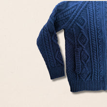 Carica l&#39;immagine nel visualizzatore di Gallery, MAGLIFICIO GRP FULL ZIP ARAN NAVY
