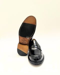 BERWICK PENNY LOAFER SPAZZOLATO NERO