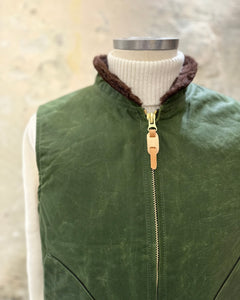 MANIFATTURA CECCARELLI MOUNTAIN VEST LIGHT GREEN WAXED