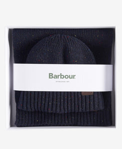 BARBOUR BAULETTO CARLTON FLECK BEANIE NAVY