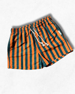 GASSA D'AMANTE COSTUME POLIGNANO RIGATO ARANCIO VERDE