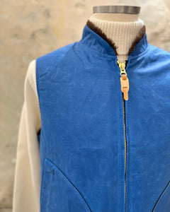 MANIFATTURA CECCARELLI MOUNTAIN VEST MID BLUE WAXED